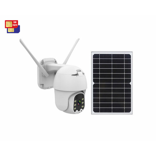Автономная уличная камера на солнечной батарее Link Solar 05-4GS (V86154APQ) - 4g камера видеонаблюдения на солнечных батареях 4g камера линк ар sc9 4 соляр gs рос p46329aps с двумя солнечными батареями камера на солнечной батарее с аккумулятором и sim картой