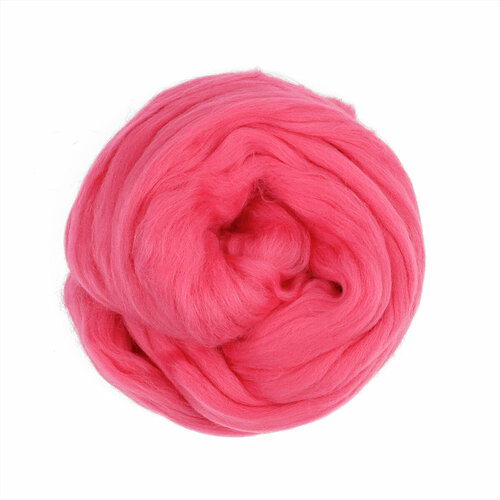 Шерсть для валяния пехорка тонкая шерсть (100%меринос. шерсть) 50г цв.240 новый розовый