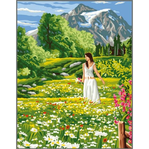 La Prairie (Луг) #9880132-00203 Royal Paris Канва-страмин с рисунком 37 x 47.5 см Гобелен