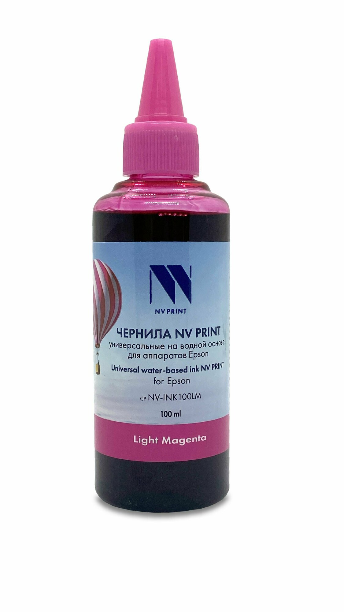 Чернила NV-INK100 Light Magenta универсальные на водной основе для аппаратов Epson (100ml) (Китай)