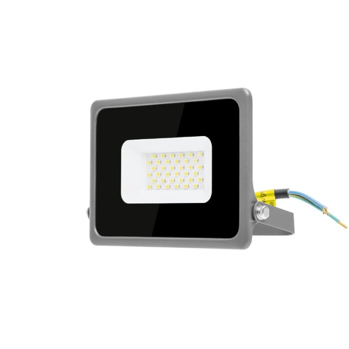 Светодиодный прожектор Wolta WFL-07 30Вт, 6500К, IP65, 2700Лм, серый