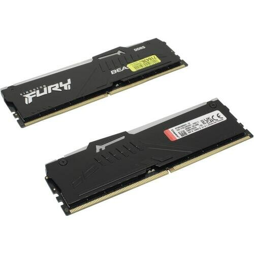 Оперативная память Kingston FURY Beast Black RGB CL40 (Kit of 2) DDR 5 DIMM 64Gb 5600Mhz (KF556C40BBAK2-64) - фото №11