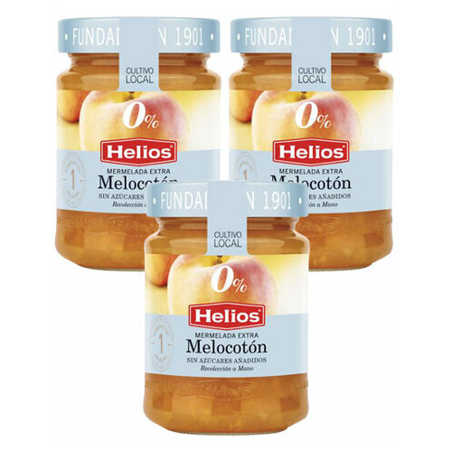 Конфитюр Helios из персика без сахара Extra 280 гр. - 3 шт.