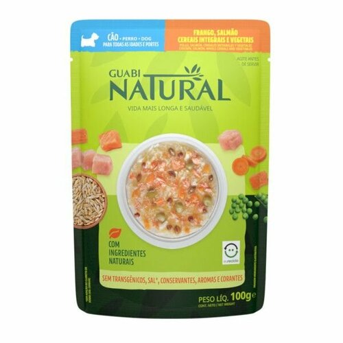 Guabi Natural Корм для собак Dog, курица, лосось, цельнозерновые злаки и овощи, 100 гр.