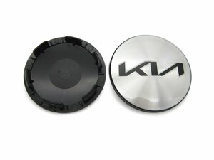 Колпачки заглушки на литые диски КиК Киа новый логотип хром 62/55/10, 1 колпачок