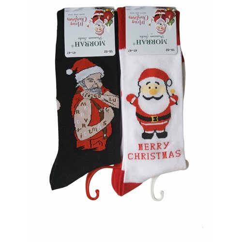 фото Носки turkan, 2 пары, размер 41-47, черный, белый