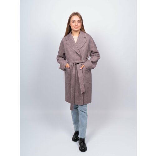 фото Пальто , размер 48, коричневый 365 clothes