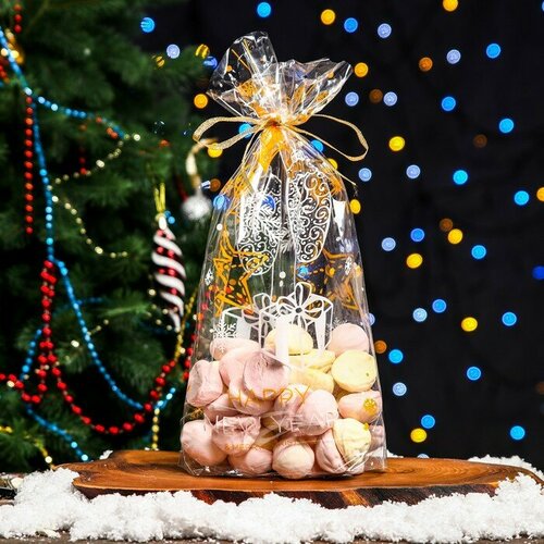 Пакет фасовочный бопп с донной складкой Открытка с подарком 2035 см 50шт 430₽