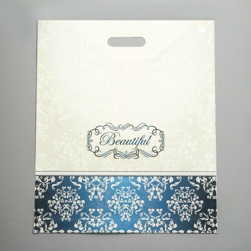 Пакет Прекрасный полиэтиленовый с вырубной ручкой 38х45 см 60 мкм 50шт 1877₽