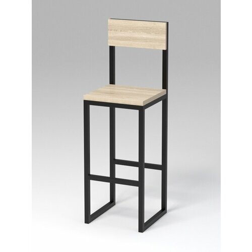 Стул барный Стронг 1 в стиле лофт Дуб Сонома 35 x 35 x 110 см 7293₽