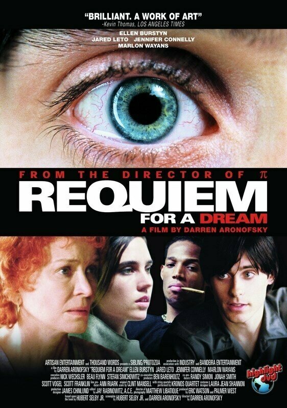 Плакат постер на холсте Реквием по мечте (Requiem for a Dream) Даррен Аронофски. Размер 21 х 30 см