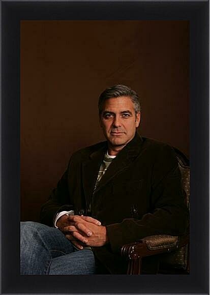 Плакат, постер на бумаге George Clooney-Джордж Клуни. Размер 21 х 30 см