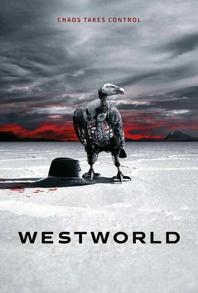 Плакат, постер на бумаге Westworld/Мир Дикого Запада. Размер 21 х 30 см