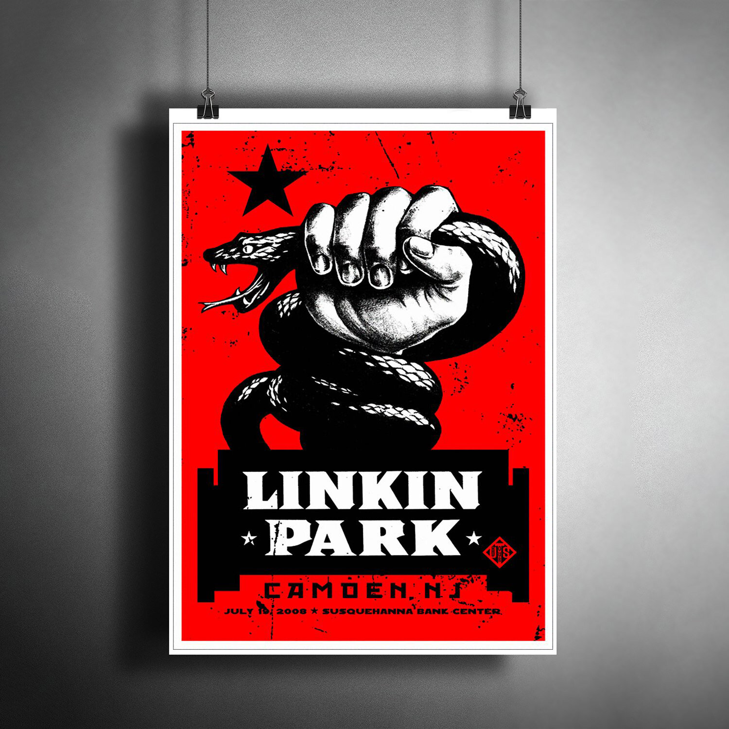 Постер плакат для интерьера "Рок-группа Линкин Парк. Честер Беннингтон, группа Linkin Park"/ A3 (297 x 420 мм)