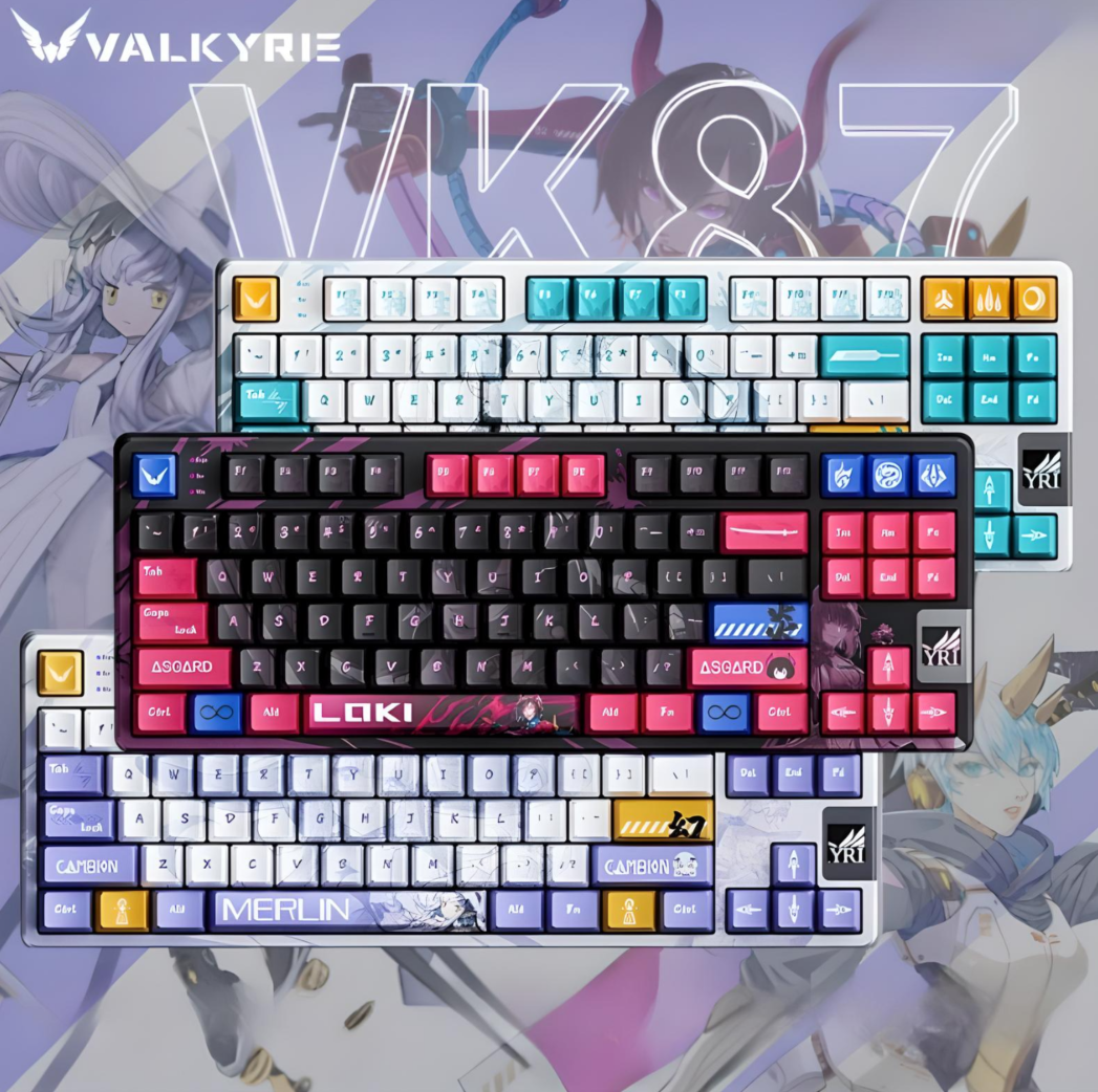 Механическая игровая беспроводная клавиатура VALKYRIE VK87 Mist