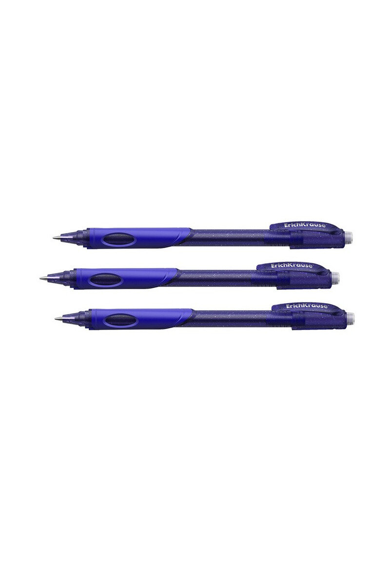 Ручка гелевая сo стираемыми чернилами ErichKrause ErgoLine Magic, цвет чернил синий (комплект 3 штуки)