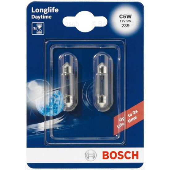 Лампа Bosch C5W 12V 5W Day Time, 1 шт, 1987301060