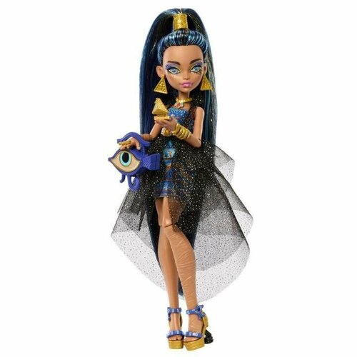 Monster High Cleo De Nile Doll In Monster Ball Party Dress With Accessories - Кукла Монстер Хай Клео Де Нил с аксессуарами HNF70 кукла монстер хай клео де нил мрачный пляж mattel