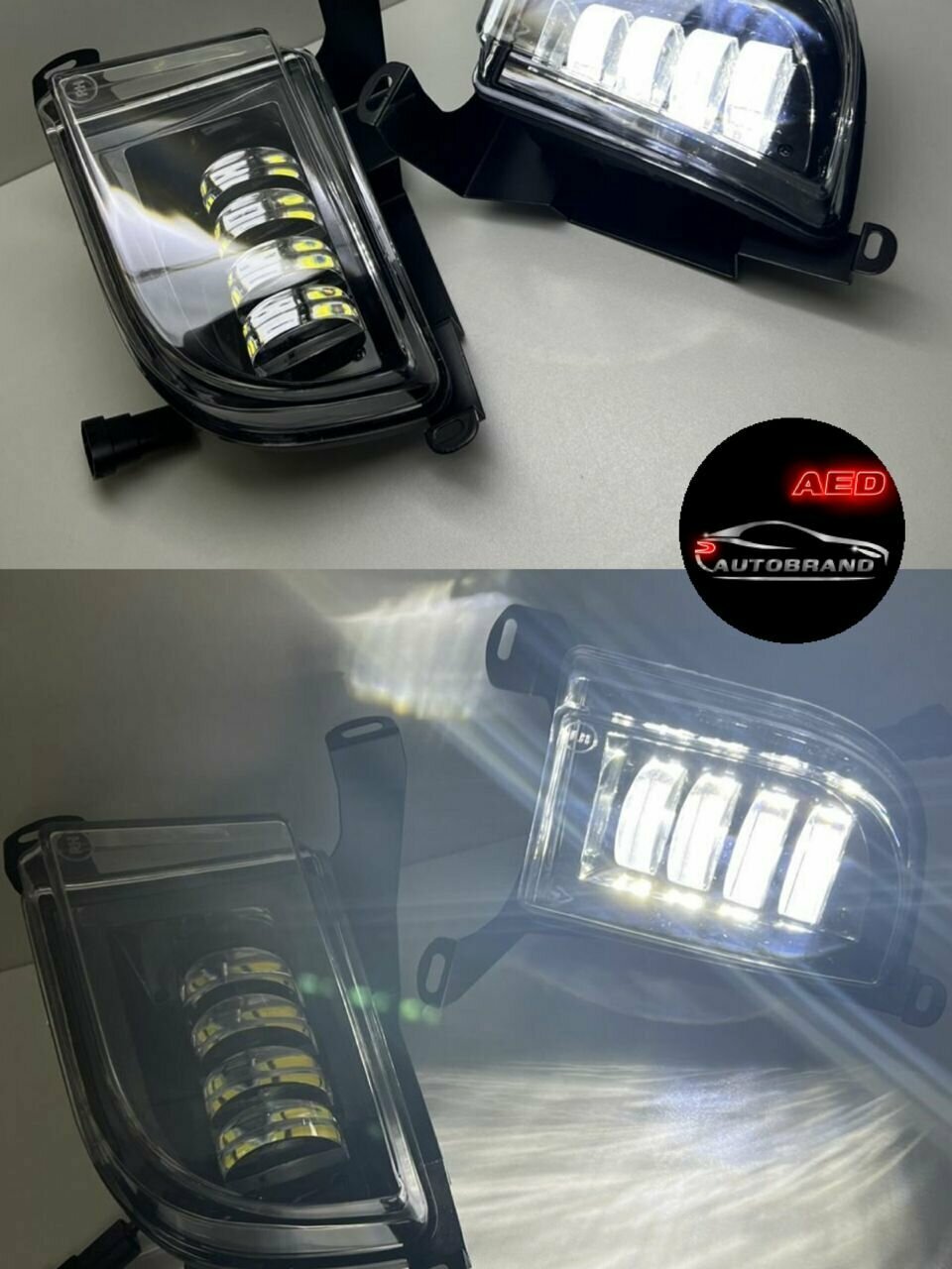 Противотуманные светодиодные фары птф на Шевроле Лачетти, Cevrolet Lacetti, 40w, 2 шт — фото 1