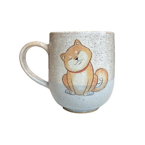 Кружка ручной работы «Сиба-ину»