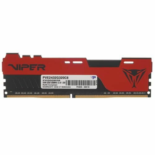 Модуль памяти DDR4 32GB Patriot Viper Elite II PC4-25600 3200MHz CL18 радиатор 1.35V retail - фото №15