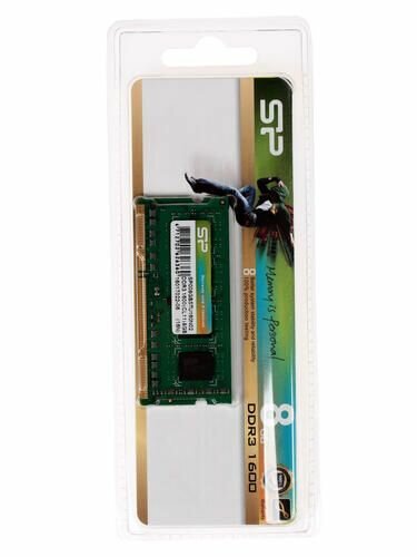 Оперативная память Silicon Power 8 ГБ DDR3 1600 МГц SODIMM CL11 SP008GBSTU160N02