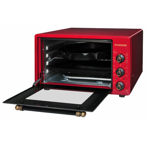 Мини-печь Starwind SMO2025 36л 1300Вт бордовый 1153700₽