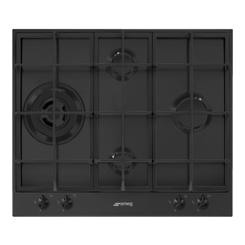 Газовая варочная панель 60 см Черный Smeg PX364LMB 9069900₽
