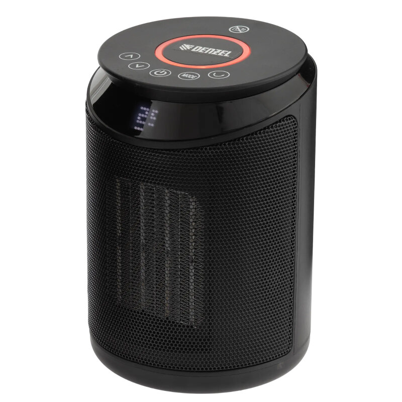 фото Тепловентилятор керамический Denzel DTFC-2000X, 2 кВт, wi-fi, пульт, динамик, вращение, 3 реж. арт. 96426