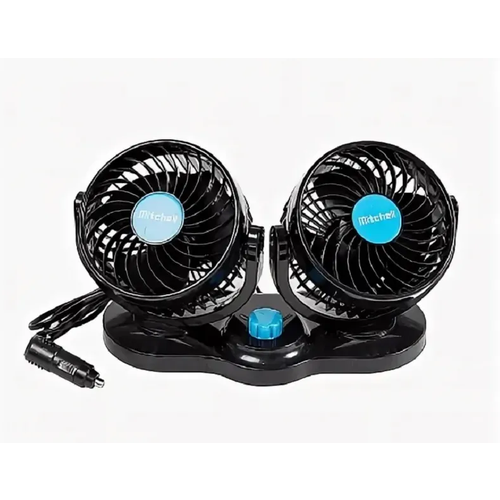 Вентилятор в салон 12V Kral KR-3742 Двойной с подставкой Т311 Turbo 180000₽