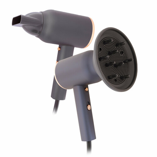 Профессиональный салонный Фен для волос для укладки и сушки волос насадка концентратор диффузор с функцией ионизации домашний черный 330600₽