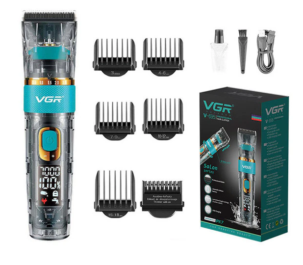 Профессиональная машинка для стрижки волос, бороды и усов VGR V0695