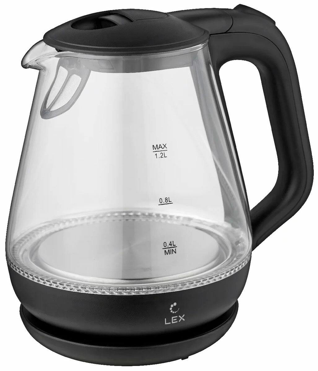 фото Чайник электрический LEX LX 3003-1, черный