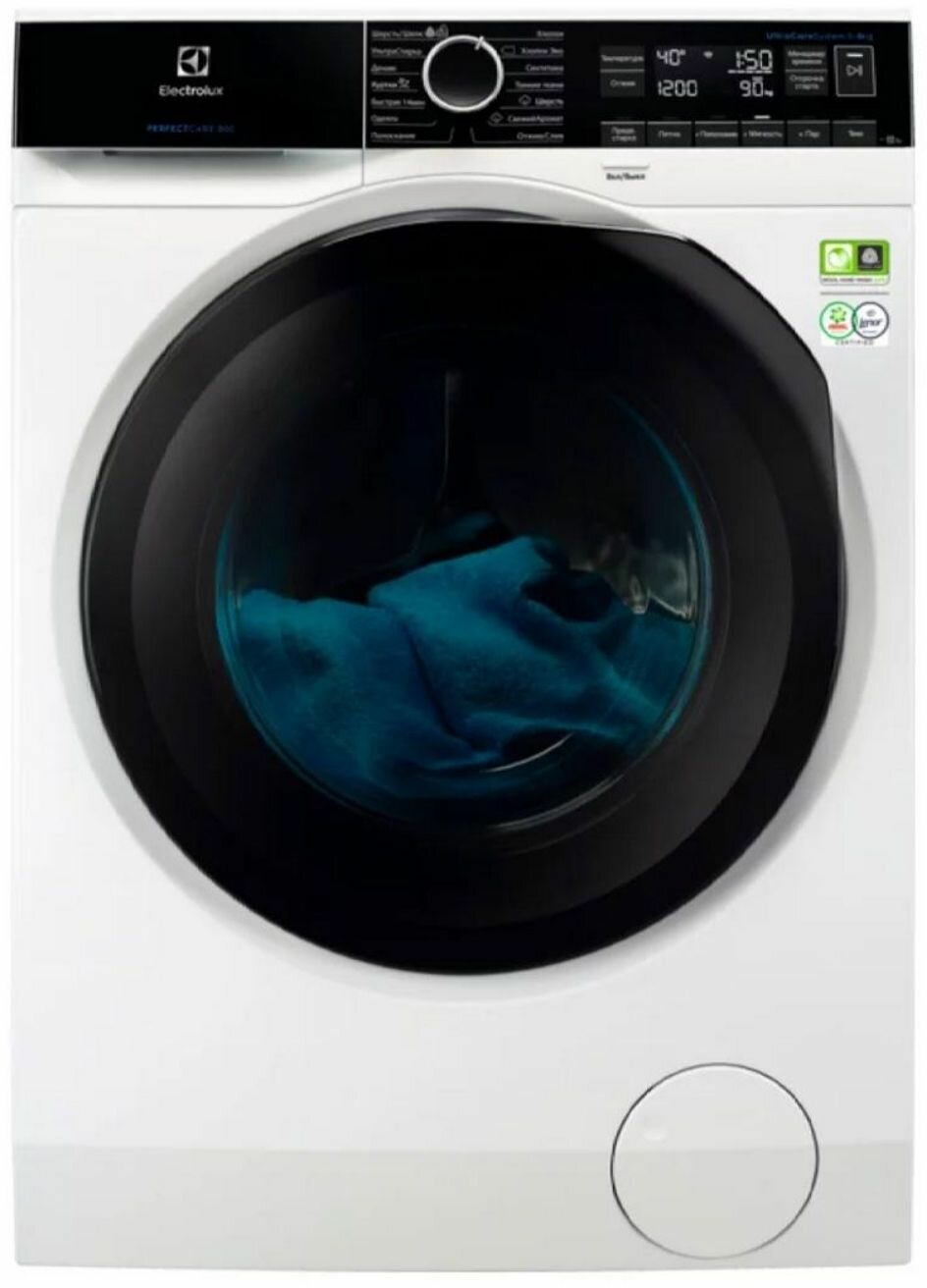 Стиральная машина Electrolux PerfectCare 900 EW9F161B пан. англ. класс: A загр. фронтальная макс:10кг белый инвертер