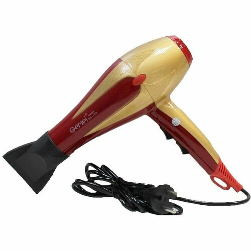 Фен для сушки волос Gemei GM-1703 красный желтый 87000₽