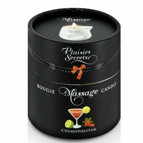 Plaisir Secret Массажное масло-свеча с ароматом коктейля Космополитан Bougie de Massage Cosmopolitan - 80 мл космополитан