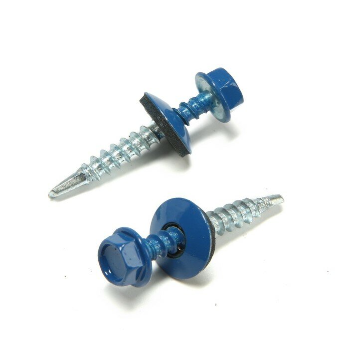 Саморезы кровельные 4.8×35 мм RAL5005 синий 250 шт.