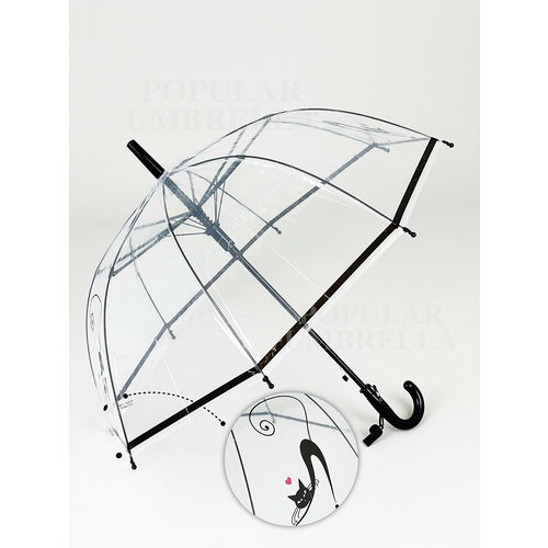Зонт Rain-Proof, полуавтомат, купол 70 см., черный