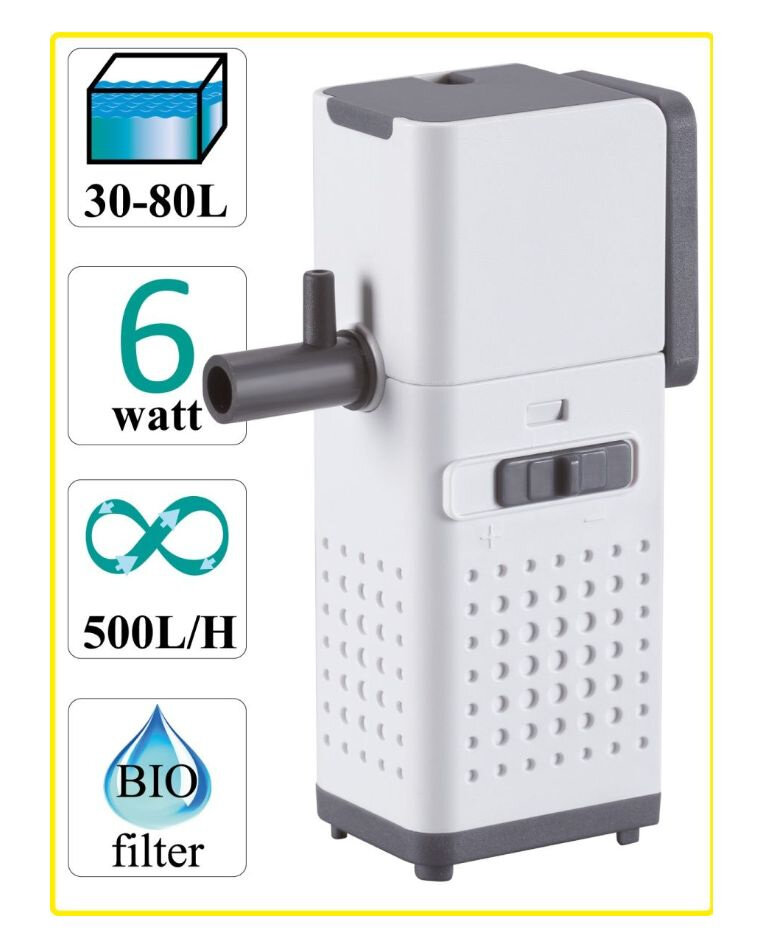 фото Фильтр внутренний Barbus WHITE POWER PRO 500л/ч 6ватт