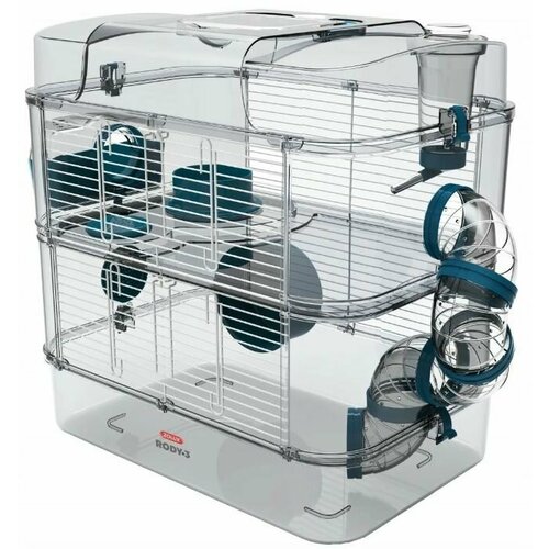 Zolux Клетка для грызунов RODY 3 DUO 4127405см цвет стальной синий 8704₽