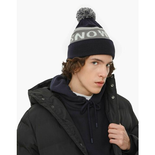 фото Шапка gloria jeans, размер 6-8л, синий, серый