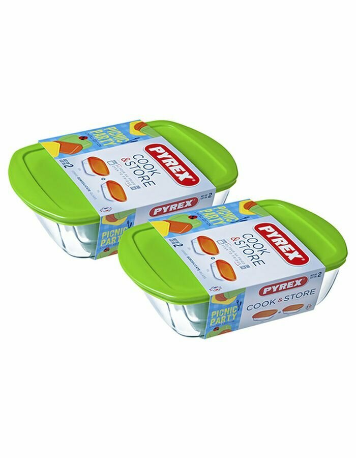 Набор форм для запекания и выпечки с крышками COOK&STORE 2пр PYREX 912S845