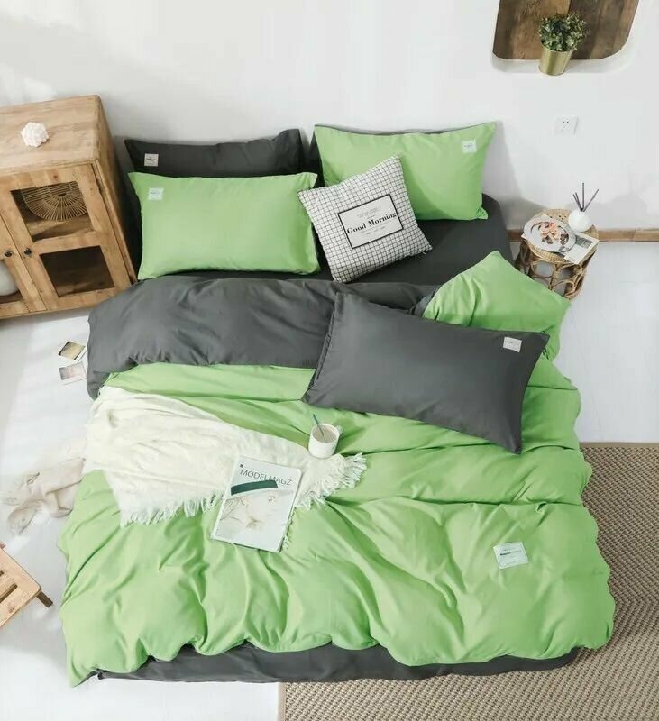 фото Комплект постельного белья + Winni евро Жатка (Mency) + простыня 220х240