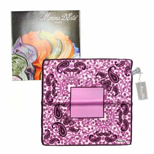 фото Платок marina d'este,33х33 см, розовый