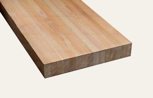 Изображение товара Тетива для лестницы из лиственницы цельноламельная 50х300х2500 сорт Экстра
