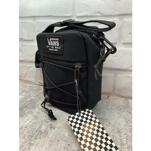 Сумка  кросс-боди  повседневная, внутренний карман, регулируемый ремень, черный