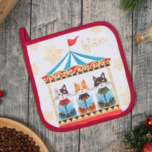 Прихватка Этель Щелкунчик 19х19 см 100 хл ватин 250 гм2 453₽