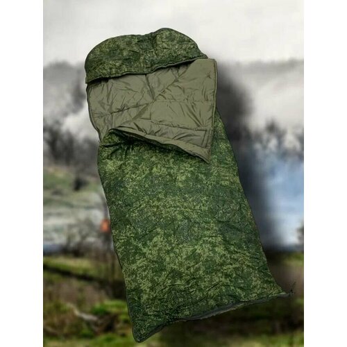 спальный мешок армейский уставной ратник Спальник, спальный мешок туристический армейский для кемпинга цифра
