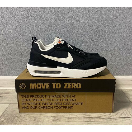 фото Кроссовки nike air, полнота 9, размер 5.5y, белый, черный