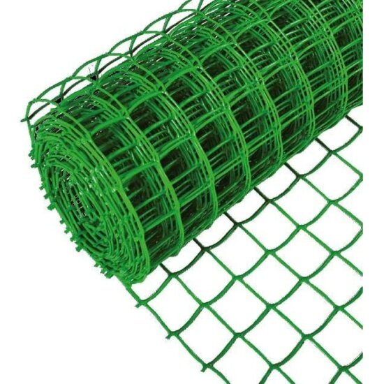 Сетка садовая заборная Ремоколор , пластиковая, ячейка 15x15мм, высота 1м, длина 20м, 66-0-016